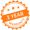 3-year warranty